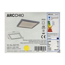 Arcchio - LED Ściemnialny plafon SOLVIE LED/20W/230V