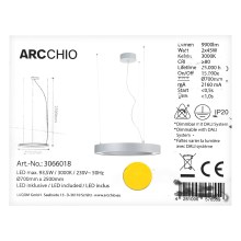 Arcchio - LED Żyrandol na lince PIETRO 2xLED/45W/230V