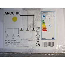 Arcchio - Żyrandol na lince JAIKA 3xE27/60W/230V