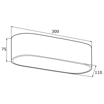 Argon 0903 - Lampa sufitowa TONI 2xE27/15W/230V czarna