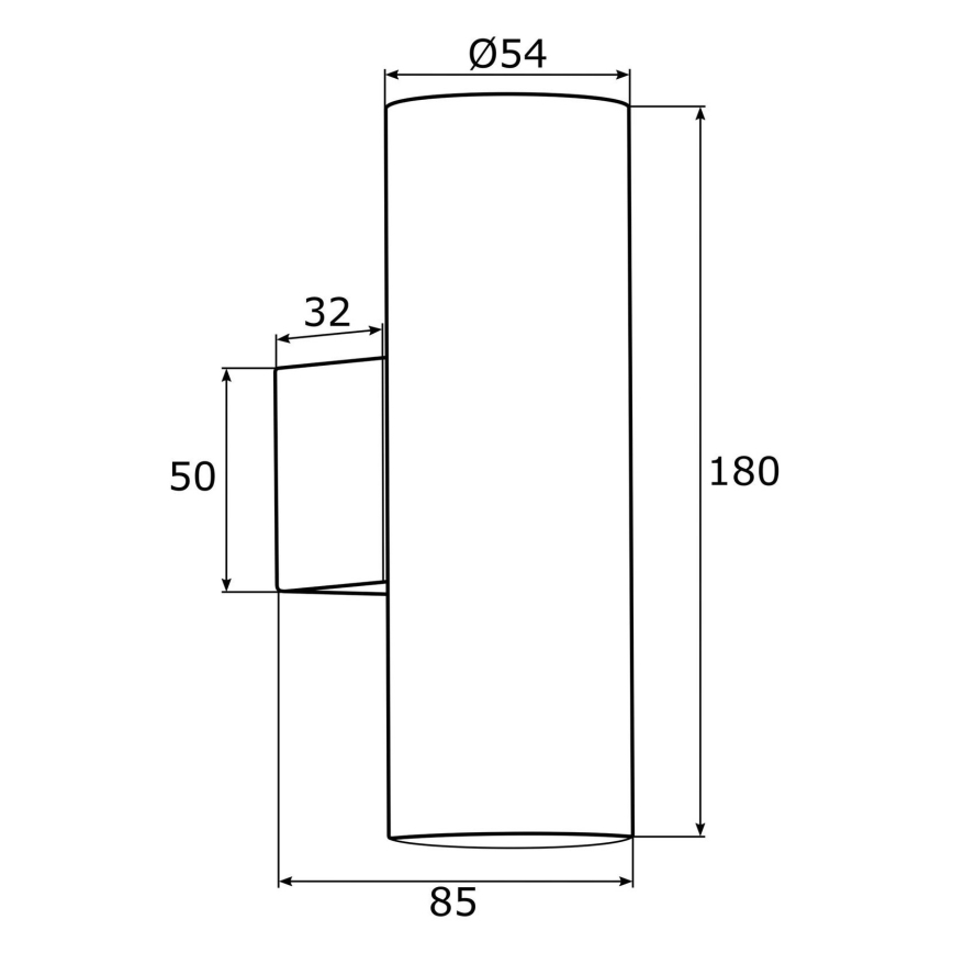 Argon 0912 - Kinkiet MITOS 2xGU10/5W/230V chrom błyszczący