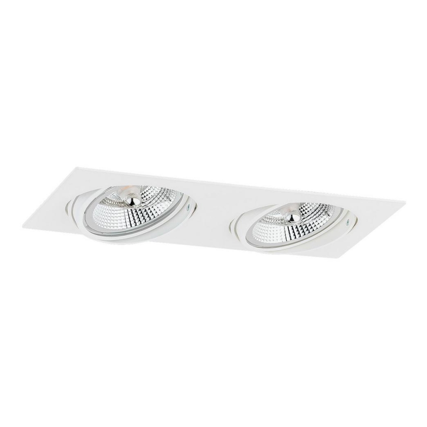 Argon 1046 - Oprawa sufitowa OLIMP 2xGU10-AR111/12W/230V biała