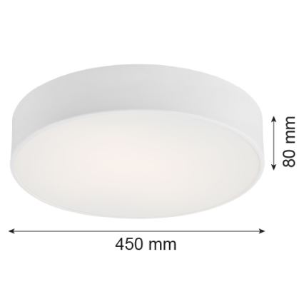 Argon 1188 - Plafon DARLING 3xE27/15W/230V śr. 45 cm biały