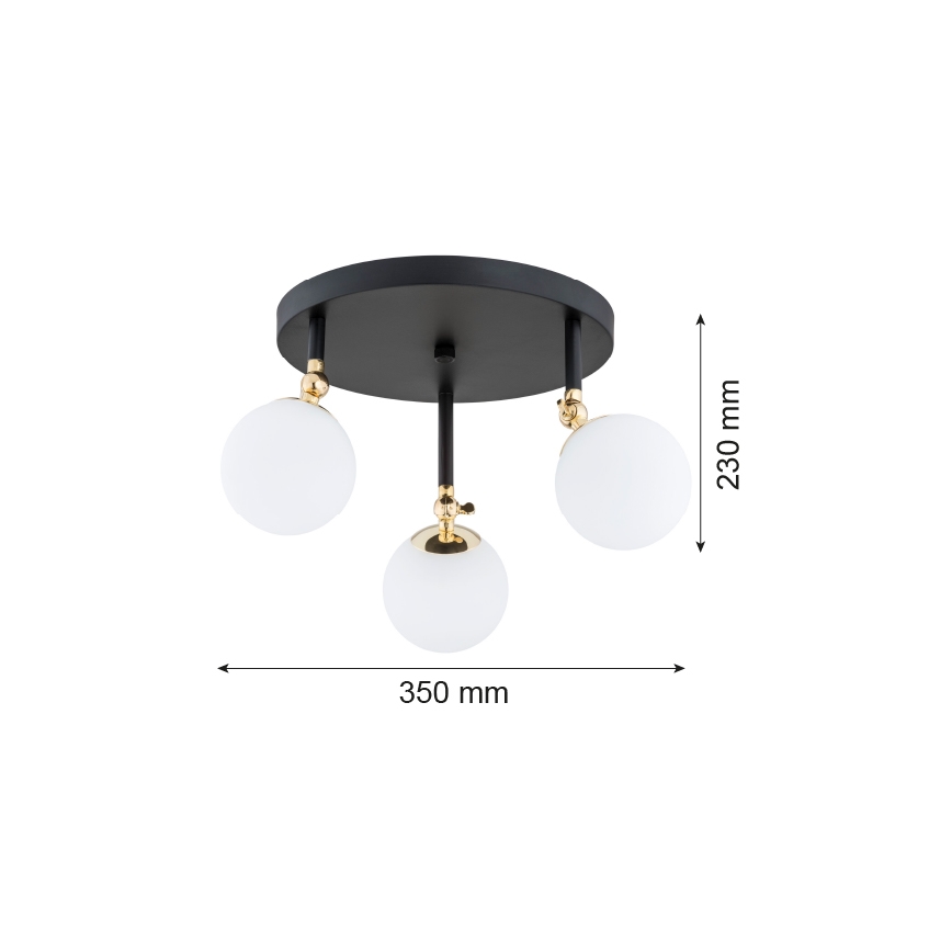 Argon 1436 - Natynkowy żyrandol łazienkowy LATINA 3xE14/40W/230V IP44
