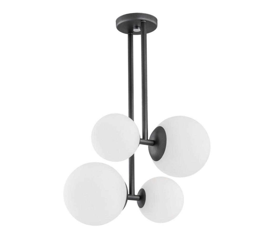 Argon 1645 - Żyrandol ASPEN 4xE27/15W/230V antracyt