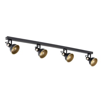 Argon 1799 - Oświetlenie punktowe LENORA 4xE14/7W/230V czarne