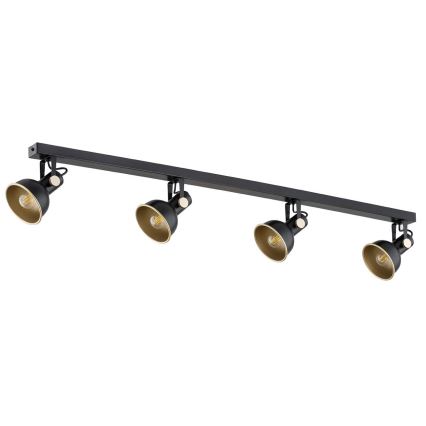 Argon 1799 - Oświetlenie punktowe LENORA 4xE14/7W/230V czarne