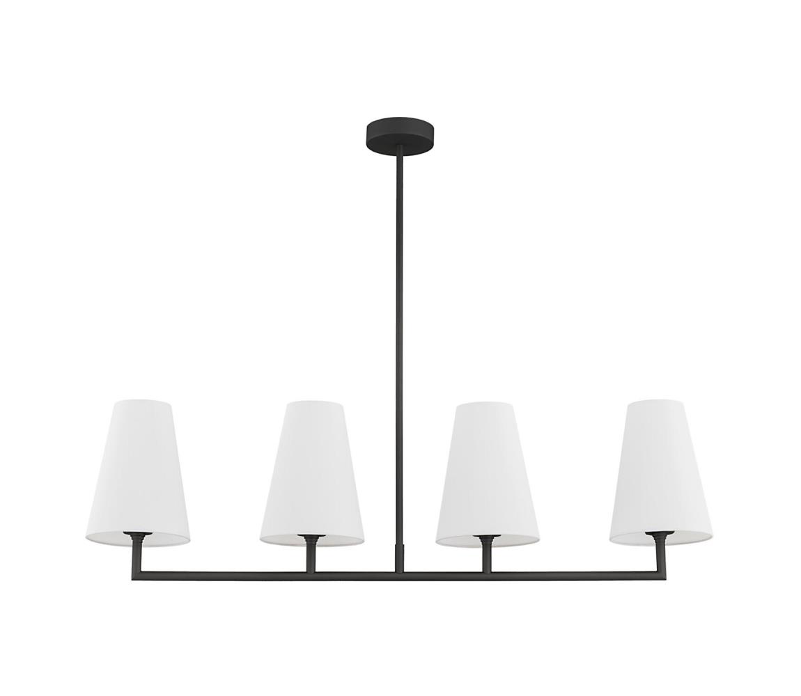 Argon 1831 - Żyrandol SAFIANO 4xE27/15W/230V czarne