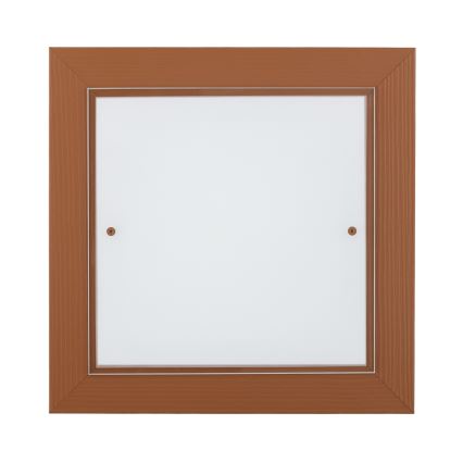 Argon 1867 - Oprawa sufitowa TABOR 4xE27/15W/230V 42x42 cm terakotowa