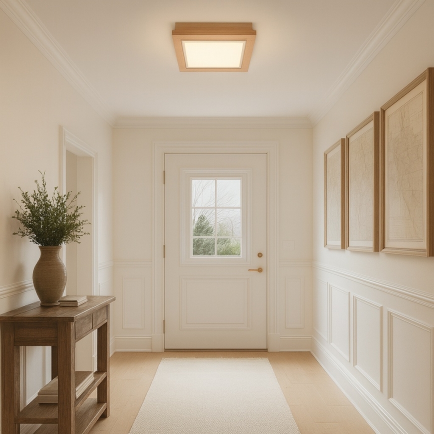 Argon 1871 - Lampa sufitowa TABOR 4xE27/15W/230V 52x52 cm beżowa