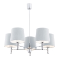Argon 2076 - Lampa sufitowa na pręcie BOLZANO 5xE27/15W/230V niebieska