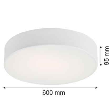 Argon 2082 - Plafon DARLING 5xE27/15W/230V śr. 60 cm biały