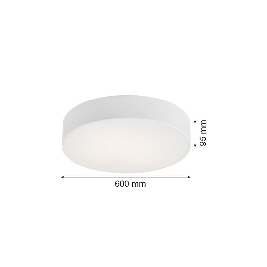 Argon 2082 - Plafon DARLING 5xE27/15W/230V śr. 60 cm biały
