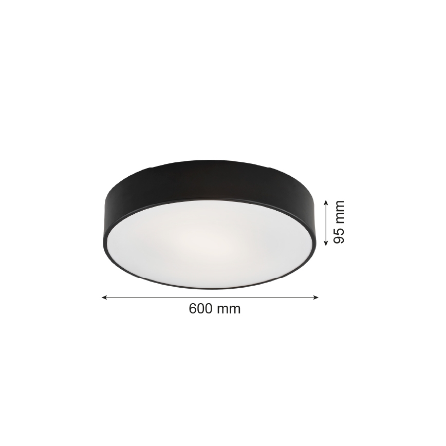 Argon 2084 - Plafon DARLING 5xE27/15W/230V śr. 60 cm czarny