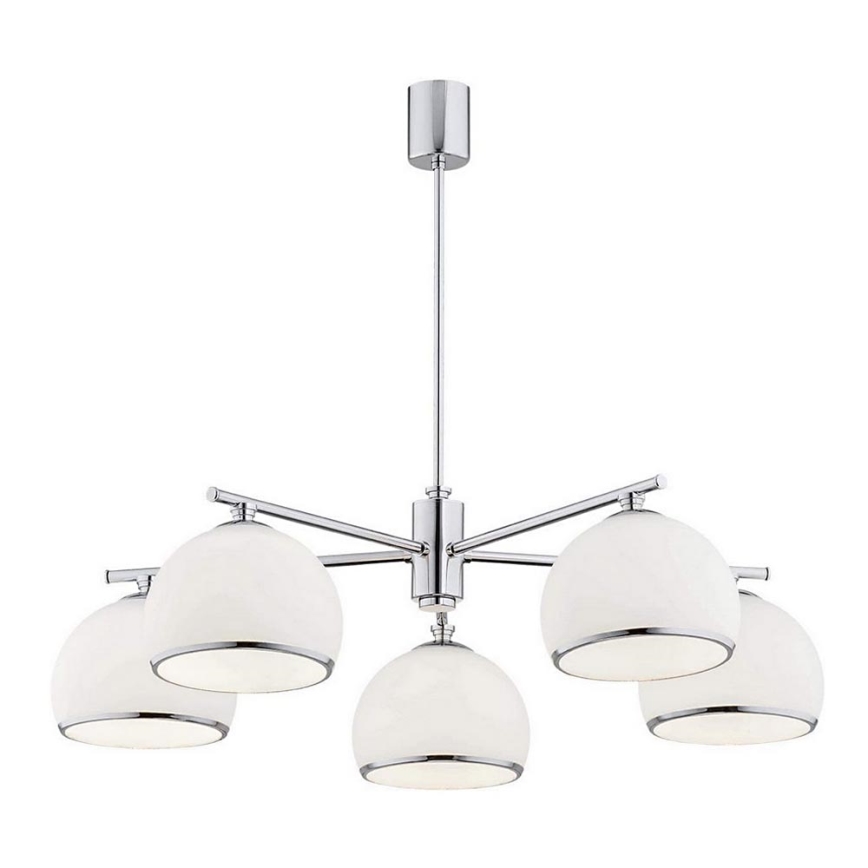 Argon 2087 - Żyrandol na drążku MARBELLA 5xE27/15W/230V chrom błyszczący