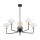 Argon 2128 - Lampa wisząca na pręcie RAVELLO 5xE14/15W/230V czarny/złoty
