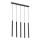 Argon 2137 - Lampa wisząca na linkach ETNA 5xG9/6W/230V czarna