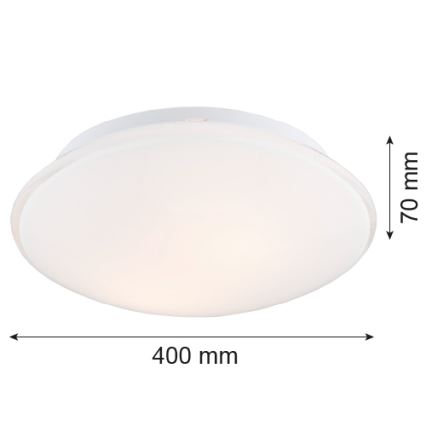 Argon 3224 - Plafon GIN 3xE27/15W/230V biały