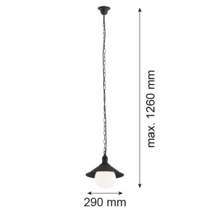Argon 3285 - Oświetlenie zewnętrzne ERBA BIS 1xE27/60W/230V