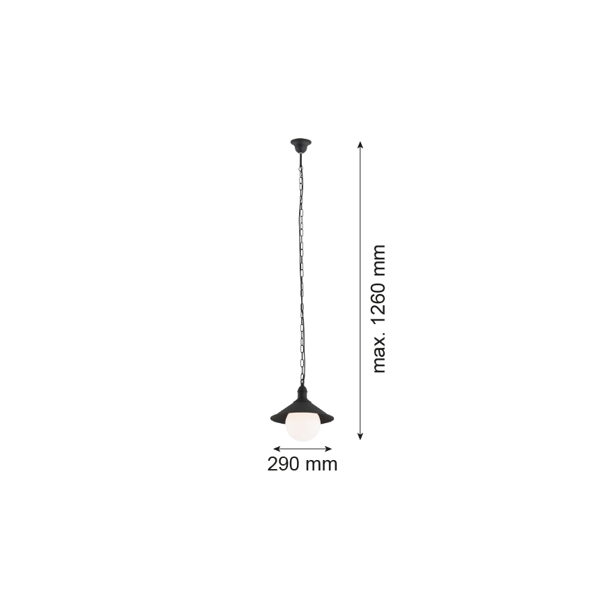 Argon 3285 - Oświetlenie zewnętrzne ERBA BIS 1xE27/60W/230V