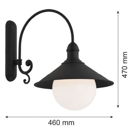 Argon 3286 - Kinkiet ERBA BIS 1xE27/60W/230V