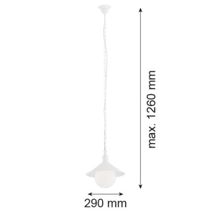 Argon 3296 - Oświetlenie zewnętrzne ERBA BIS 1xE27/60W/230V