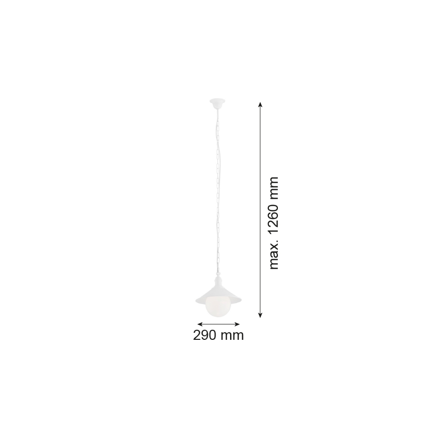 Argon 3296 - Oświetlenie zewnętrzne ERBA BIS 1xE27/60W/230V