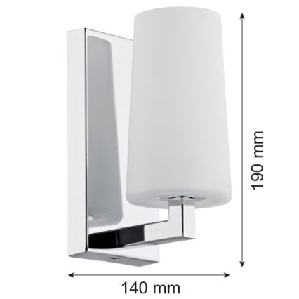 Argon 3358 - Kinkiet CAMELOT 1xE27/15W/230V chrom błyszczący