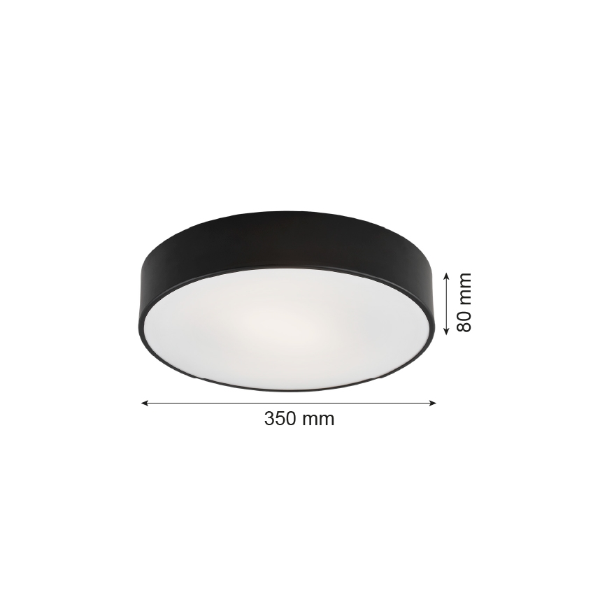 Argon 3570  - LED Plafon DARLING LED/25W/230V śr. 35 cm czarny