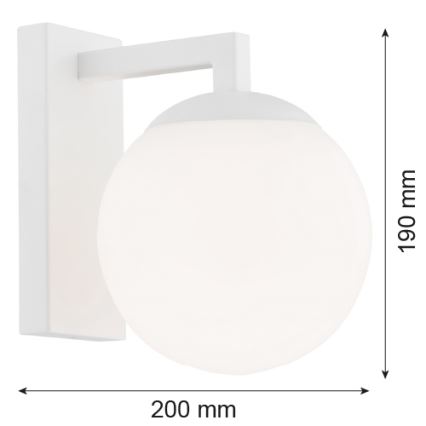 Argon 3733 - Kinkiet ASPEN 1xE27/15W/230V biały