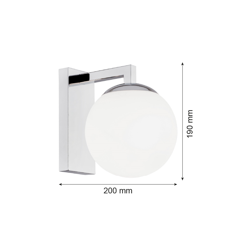 Argon 3735 - Kinkiet ASPEN 1xE27/15W/230V chrom błyszczący
