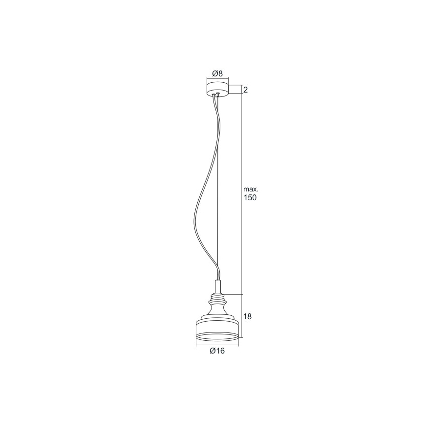 Argon 3795 - LED Żyrandol na lince TULUZA LED/5W/230V