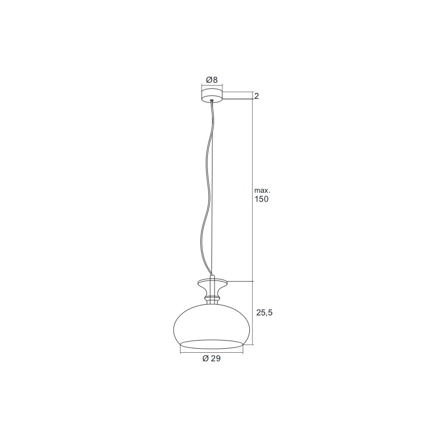 Argon 3805 - LED Żyrandol na lince GROSSETO LED/8W/230V