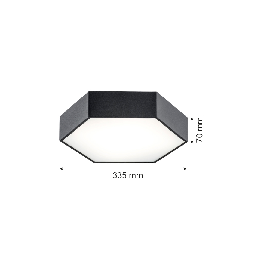 Argon 3823 - LED Plafon ARIZONA LED/22,5W/230V czarny