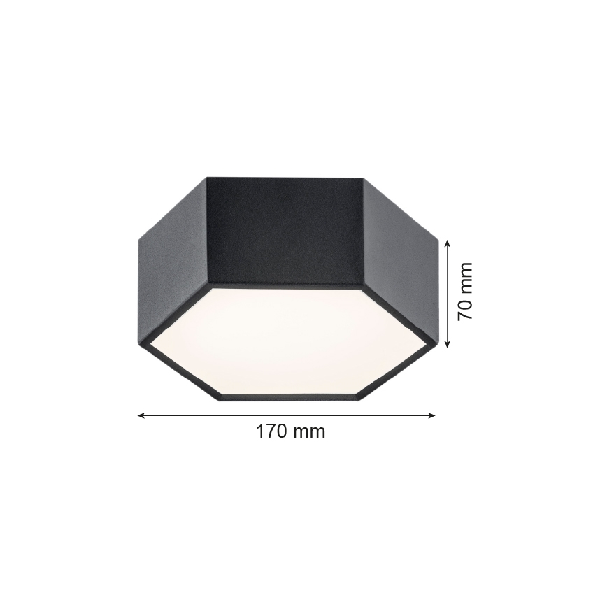 Argon 3824 - LED Plafon ARIZONA LED/9W/230V czarny