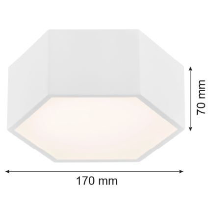 Argon 3828 - LED Plafon ARIZONA LED/9W/230V biały