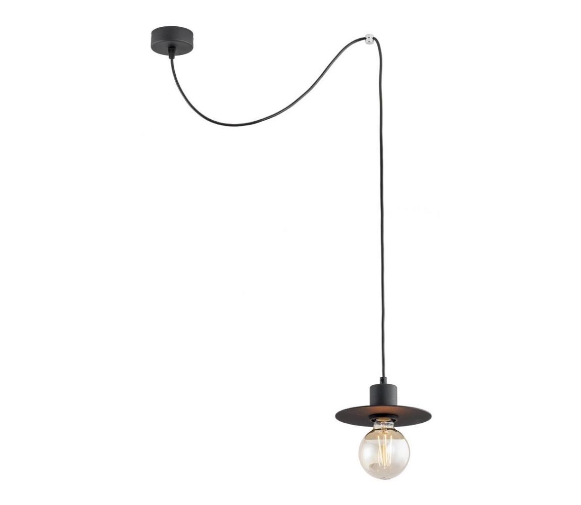 Argon 3835 - Żyrandol na lince CORSO 1xE27/15W/230V czarny