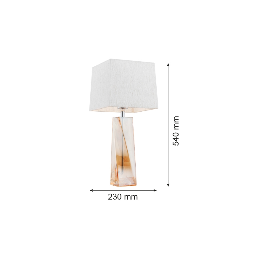 Argon 3840 - Lampa stołowa LILLE 1xE27/15W/230V biały