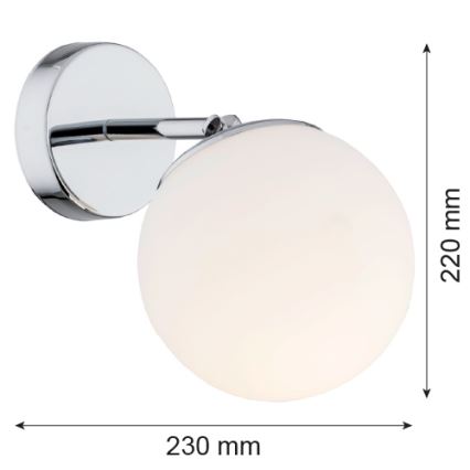 Argon 3988 - Kinkiet SATELITE 1xE27/15W/230V chrom błyszczący