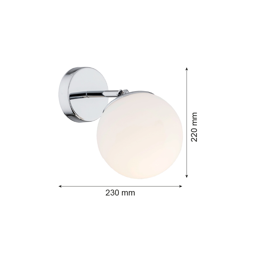 Argon 3988 - Kinkiet SATELITE 1xE27/15W/230V chrom błyszczący