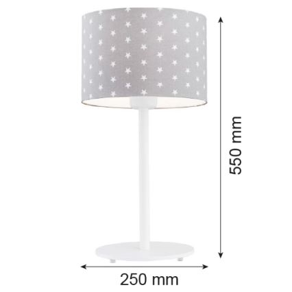 Argon 4126 - Lampa stołowa MAGIC 1xE27/15W/230V szary/biały