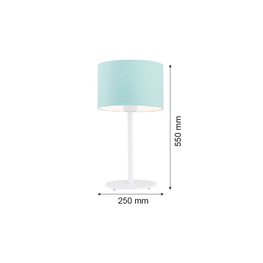 Argon 4127 - Lampa stołowa MAGIC 1xE27/15W/230V turkusowy/biały