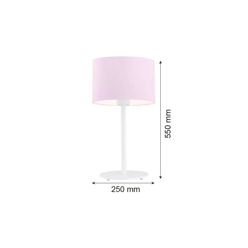 Argon 4128 - Lampa stołowa MAGIC 1xE27/15W/230V różowy/biały