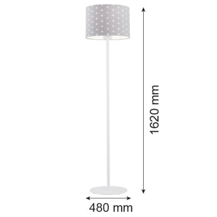 Argon 4130 - Lampa podłogowa MAGIC 1xE27/15W/230V szary/biały