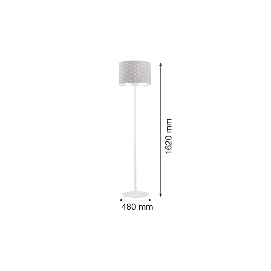 Argon 4130 - Lampa podłogowa MAGIC 1xE27/15W/230V szary/biały