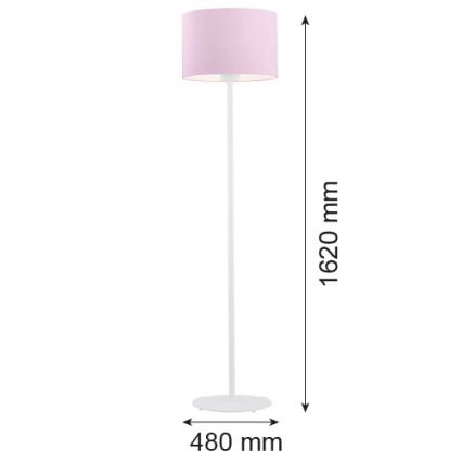 Argon 4132 - Lampa podłogowa MAGIC 1xE27/15W/230V różowy/biały