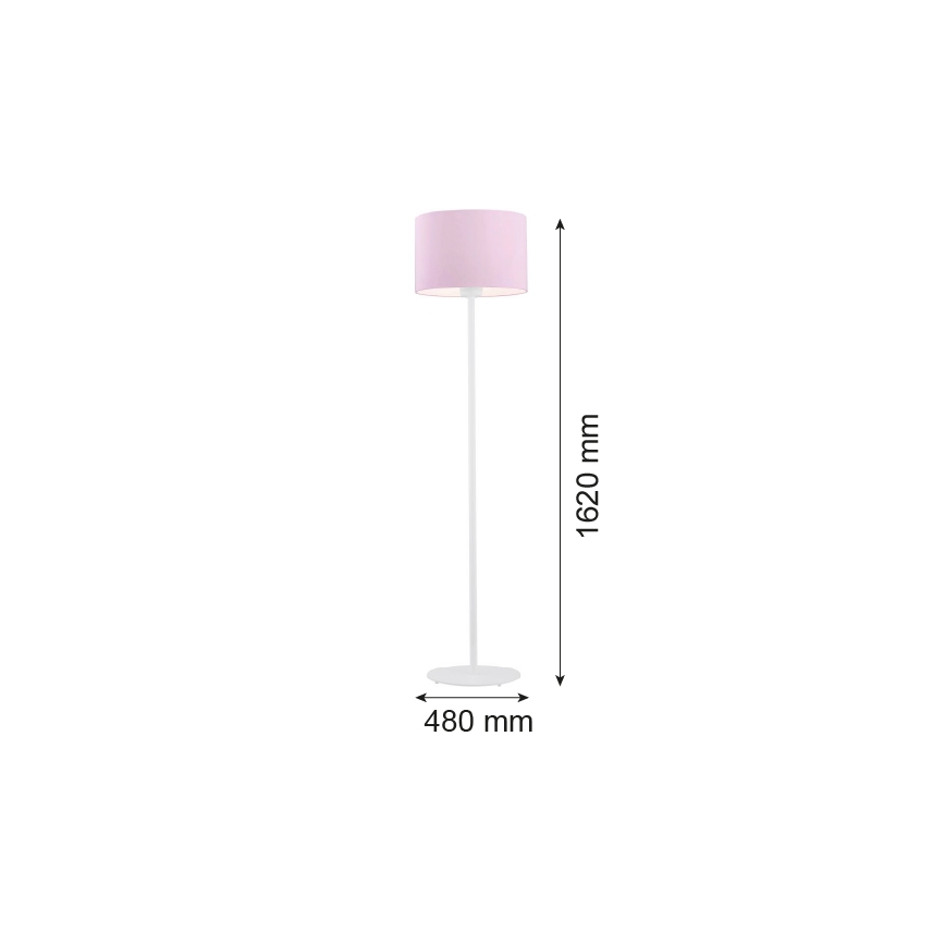 Argon 4132 - Lampa podłogowa MAGIC 1xE27/15W/230V różowy/biały