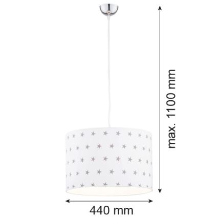 Argon 4133 - Żyrandol na lince MAGIC 1xE27/15W/230V biały