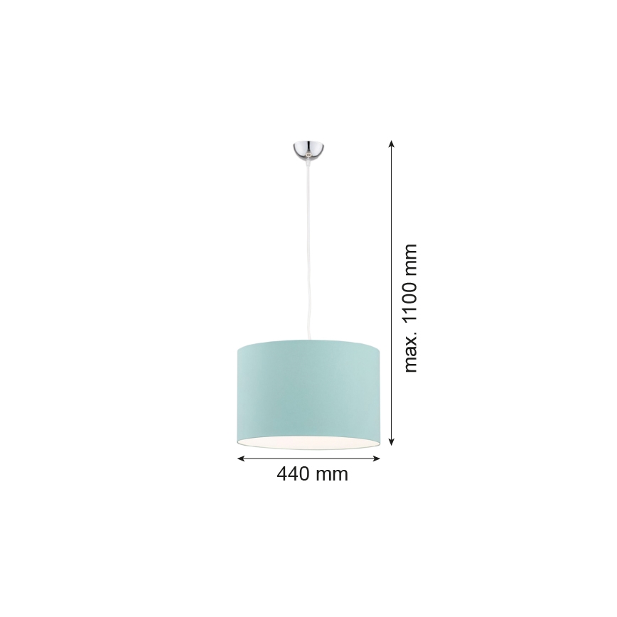 Argon 4135 - Żyrandol na lince MAGIC 1xE27/15W/230V turkusowy
