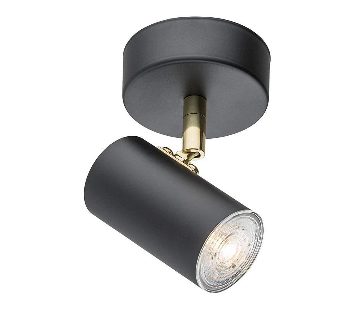 Argon 4210 - Reflektor sufitowy LAGOS 1xGU10/5W/230V czerń/mosiądz